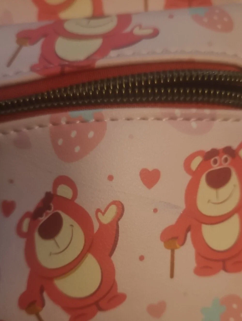 Loungefly Pink Lotso Mini Backpack